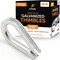 Xpose Safety Galvanized Steel Thimbles for Wire Rope, 3/32 Inch, 120PK GCT332-120-X-S - alternate 1