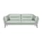 Homeroots 87" Mint Green Leather Sofa With Black Legs 546413 - alternate 1