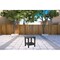 Homeroots 15" Black Plastic Outdoor Side Table 543731 - alternate 3