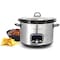 Megachef 6 Quart + 2.6 Quart Split Stainless Steel Electric Slow Cooker in SIlver MCSC-560 - alternate 1
