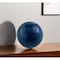 Homeroots 3" Blue Aluminum Decorative Orb Tabletop Sculpture 354715 - alternate 2