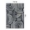 World Rug Gallery Contemporary Lines Area Rug 7 ft 10 in x 10 ft Black WR97BLACK8X10 - alternate 2