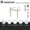 Kingston Brass Stainless Steel Console Sink Legs, Matte Black VPB34280 - alternate 2