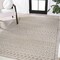 Jonathan Y Ormond High-Low Modern Trellis Geometric Beige/Gray 3 ft. x 5 ft. Indoor/Outdoor Area Rug SBH109C-3 - alternate 2