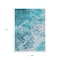 Homeroots 9' X 12' Teal Blue And Ivory Abstract Washable Indoor Outdoor Area Rug 618326 - alternate 2