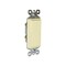 Pass & Seymour Decorator Light Switch, Single-Pole 15A 120/277V, Ivory TM870ICC10 - alternate 2