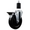 Service Caster 5'' Hard Rubber Swivel 1-1/2'' Expanding Stem Caster with Brake SCC-EX20S514-HRS-PLB-112 - alternate 1