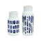 Homeroots Set of Two Blue and White Abstract Cylinder Ceramic Table Vase, 2PK 516260 - alternate 3