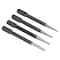 Vulcan Nail Punch Set 4Pc, 4-Piece, Alloy Steel, Blackened, Black JLO-048 - alternate 1