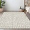 Homeroots 5' X 8' Ivory And Beige Geometric Washable Indoor Outdoor Area Rug 594852 - alternate 4