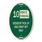 Signmission Minute Parking Sign Resident Pick-Up and Drop, 12 In X 18 In Architectural, Heavy Gauge Aluminum A-OV-G-1218-23875 - alternate 1