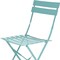 Homeroots Set of Two Teal Blue Aluminum Outdoor Folding Dining Chairs 606525 - alternate 4