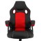 Elama High Back Adjustable Faux Leather and Mesh Office Chair in Black and Red ELM-F-010 - alternate 2