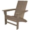 Newtechwood Modern Flat Top Adirondack Chair in Teak P021-896 - alternate 2