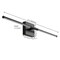 Jonathan Y McKenna 28" Modern Minimalist Adjustable Dimmable Integrated LED Metal Wall Sconce, Black JYL7041C - alternate 2