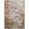 Homeroots 9' X 12' Terra Cotta Gray And Silver Abstract Washable Indoor Outdoor Area Rug 582186 - alternate 3