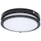 Nuvo Glamour 13 Inch LED Flush Mount Emergency Battery CCT Selectable Black Finish 62/1891 - alternate 3