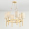 Hudson Valley Lighting Bridgeton6 Light  Chandelier in Aged Brass 1776-AGB - alternate 2