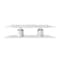 Homeroots 120" White Marble Double Pedestal Base Dining Table 370724 - alternate 1