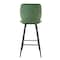 Elama 2 Piece Faux Leather Bar Chair in Green with Metal Legs ELM-799-37B-GRN - alternate 2