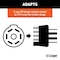 Curt Electrical Adapter, Plastic, For: 7-Way RV Blade Vehicle Socket to Fit 5-Way Flat Trailer Plugs 57251 - alternate 2