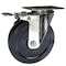Service Caster 5 Inch Soft Rubber Wheel Swivel Top Plate Caster with Total Lock Brake SCC SCC-TTL20S514-SRS - alternate 1