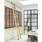 Quiet Glide 9.92 ft. White Oak Contemporary Wheel Satin Nickel Rolling Hook Removable Ladder, 12 ft. Rail QG.540-10WO-12-H.02 - alternate 1