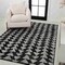Jonathan Y Aisha Moroccan Triangle Geometric Black/Cream 5 ft. x 8 ft. Area Rug MOH206C-5 - alternate 3