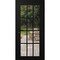 Vdomdoors Front Exterior Prehung Metal-Plastic Door Clear Glass / MANUX 8355 Matte Black / Office Commercial MANUX8355EXD-BLK-W36xH80-LH-I - alternate 1