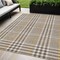 Homeroots 5' X 8' Brown And Beige Plaid Washable Indoor Outdoor Area Rug 601465 - alternate 1