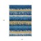 Homeroots 10' X 14' Navy Blue Gold And Ivory Striped Washable Indoor Outdoor Area Rug 598375 - alternate 2