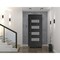 Vdomdoors Front Exterior Prehung Metal-Plastic Door, Manux 8113 Matte Black, Office Commercial and Residentia MANUX8113EXD-BLK-W36xH80-LH - alternate 2