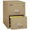 Fireking 2 Drawer, 2 Hr Fire & Impact Rated, Vertical, 32" depth Legal Sand 2-2130-2SA - alternate 2