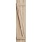 Ekena Millwork Rustic Two Board Spaced Board-n-Batten Riverwood Faux Wood Shutters w/Z-Board, 11 1/2W x 60H, PR SHUBSZ11X60RWPR - alternate 2