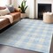 Homeroots 8' X 10' Sky Blue And Gray Plaid Washable Indoor Outdoor Area Rug 595436 - alternate 2