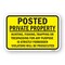 Signmission Posted Hunting Fishing Trapping Forbidden Violator Aluminum, 18" H, A-1824-24866 A-1824-24866 - alternate 1