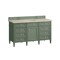 James Martin Vanities Brittany 60" Single Vanity, Smokey Celadon, w/ 3 CM Tajnar Eclos Top 650-V60S-SC-3TJR - alternate 3