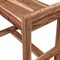 Homeroots 21" X 20" Brown Solid Wood Rectangular Shower Bench 383360 - alternate 2