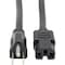 Tripp Lite Power Cord, HD, 5-15P to C15, 15A, 14AWG, 8ft P019-008 - alternate 1