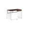 Homeroots 48" Brown and Clear Computer Desk 333541 - alternate 2