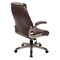 Office Star Products FL Series Faux Leather Mid Back Mgrs Chair, Cocoa FLH24981-U1 - alternate 2