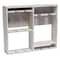 Homeroots 4" White Wood Entertainment Organizer 661178 - alternate 1