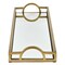 Homeroots 32in Gold Mirrored Glass Handmade Vanity Tray With Handles 713541 - alternate 3