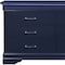 Homeroots 59" Blue Solid Wood Six Drawer Double Dresser 482390 - alternate 2