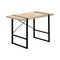 Homeroots 49" Natural and Black Computer Desk 489866 - alternate 3