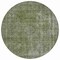 Homeroots 8' Green And Silver Round Medallion Washable Indoor Outdoor Area Rug 616432 - alternate 2