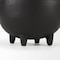 Homeroots 8" Black Two Handle Ceramic Jug Vase 392540 - alternate 2