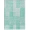 Homeroots 9' X 12' Teal Blue Aqua And Ivory Striped Washable Indoor Outdoor Area Rug 581681 - alternate 2