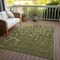 Homeroots 3' X 5' Olive Green And Dark Green Abstract Washable Indoor Outdoor Area Rug 601152 - alternate 2