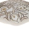 Homeroots 22" Brown and White Cotton Throw Pillow with Embroidery 529252 - alternate 2